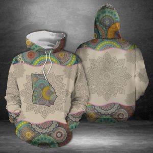 Georgia Mandala 3D Printed Hoodie/Zipper Hoodie