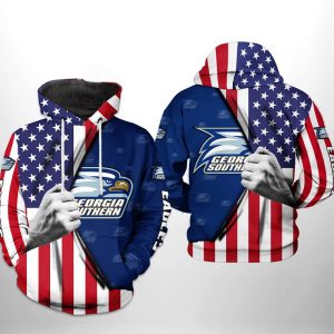 Georgia Southern Eagles NCAA US FLag 3D Printed Hoodie/Zipper Hoodie