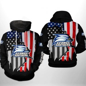 Georgia Southern Eagles NCAA US Flag 3D Printed Hoodie/Zipper Hoodie