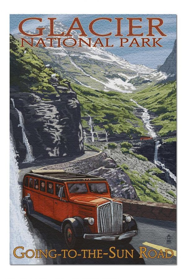 Glacier National Park Going To The Sun Road Jigsaw Puzzle Set