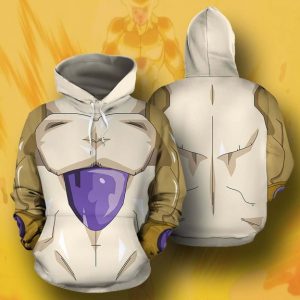 Golden Frieza 3D Printed Hoodie/Zipper Hoodie