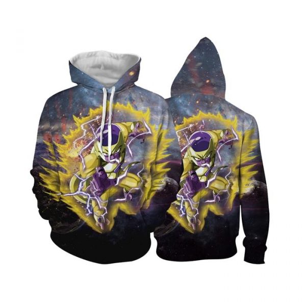 Golden Frieza 3D Printed Hoodie/Zipper Hoodie