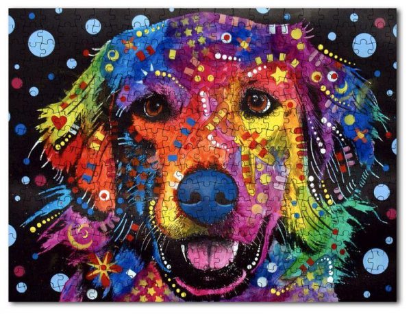 Golden Retriever Jigsaw Puzzle Set