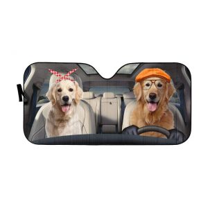 Golden Retrievers Family Dog Car Auto Sun Shade