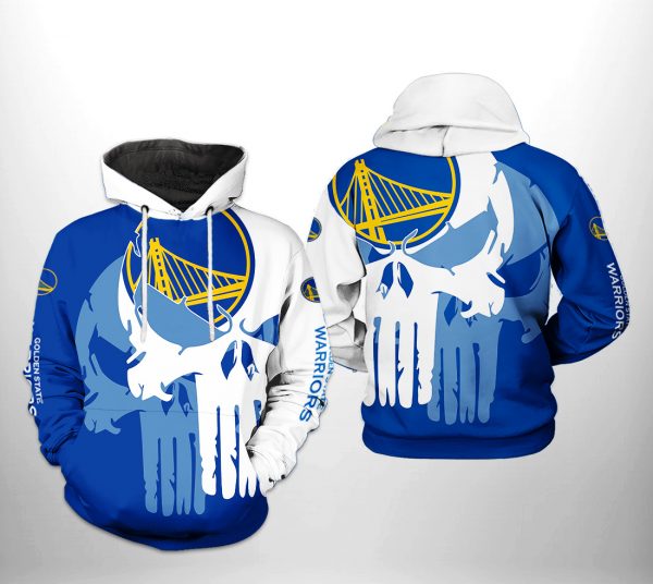 Golden State Warriors NBA Team Skull 3D Printed Hoodie/Zipper Hoodie