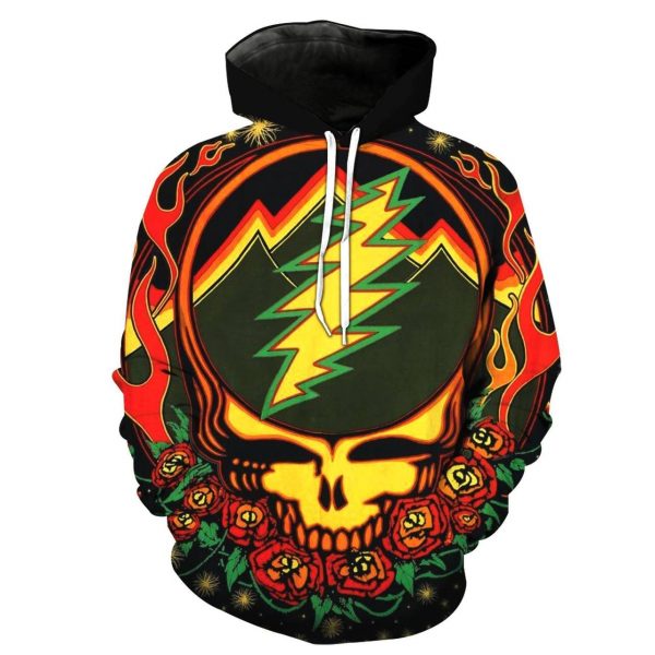 Grateful Dead 3D Printed Hoodie/Zipper Hoodie