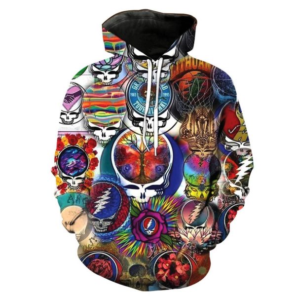 Grateful Dead 3D Printed Hoodie/Zipper Hoodie