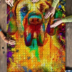 Great Dane Dog Colorful Jigsaw Puzzle Set