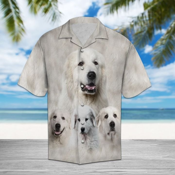 great pyrenees hawaiian shirt