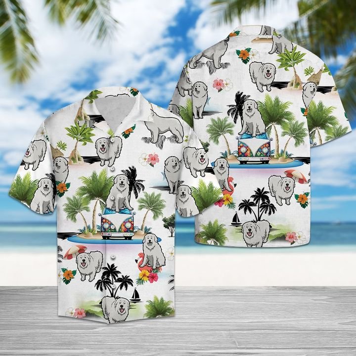 great pyrenees hawaiian shirt