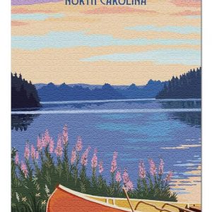 Great Smoky Mountains Canoe And Lake Jigsaw Puzzle Set