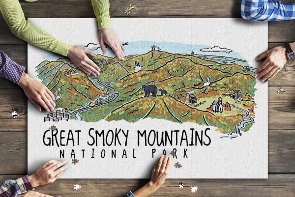 Great Smoky Mountains National Park, Tennessee Jigsaw Puzzle Set