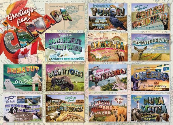 Greeting From Canada Jigsaw Puzzle Set