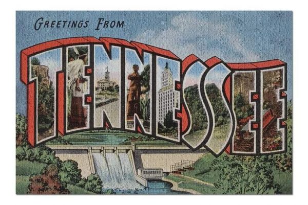 Greetings From Tennessee Jigsaw Puzzle Set