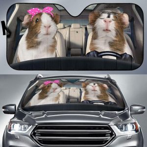 Guinea Pig Driver Car Auto Sun Shade