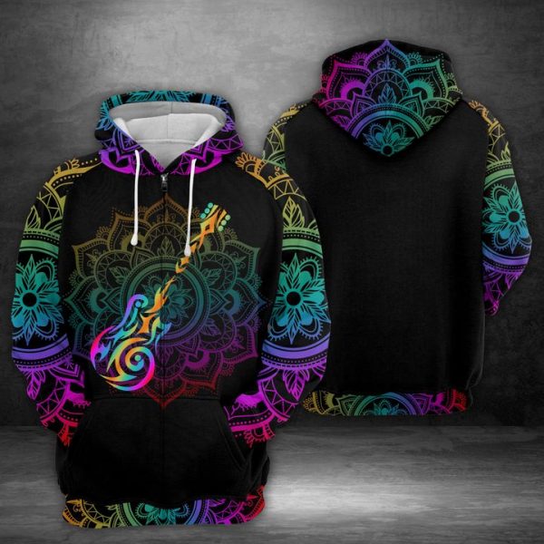 Guitar 3D Printed Hoodie/Zipper Hoodie