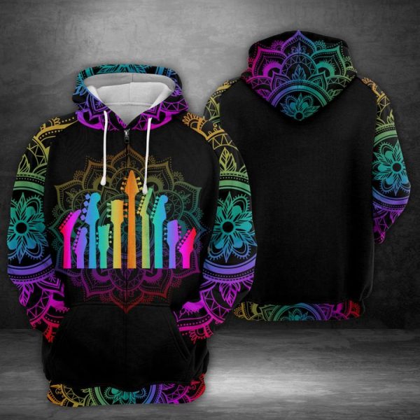 Guitar Band 3D Printed Hoodie/Zipper Hoodie