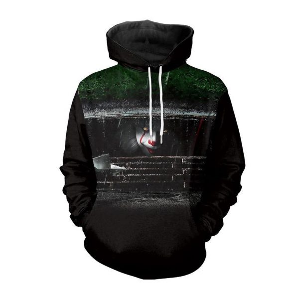 Halloween Pennywise Clown Print 3D Printed Hoodie/Zipper Hoodie