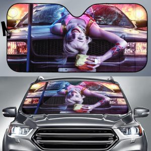 Harley Quinn Bad Girl Movie Car Auto Sun Shade