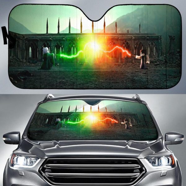 Harry Potter Death Fight Movie Car Auto Sun Shade