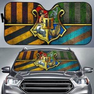 Harry Potter Hogwats Crests Car Auto Sun Shade