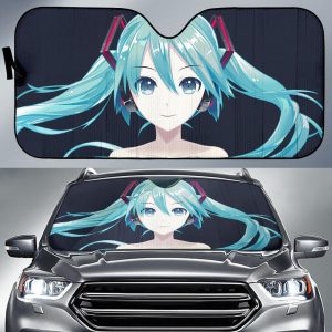 Hatsune Miku Anime Girl Anime Car Auto Sun Shade