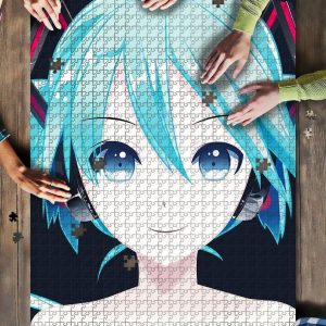 Hatsune Miku Anime Girl Hd Jigsaw Puzzle Set