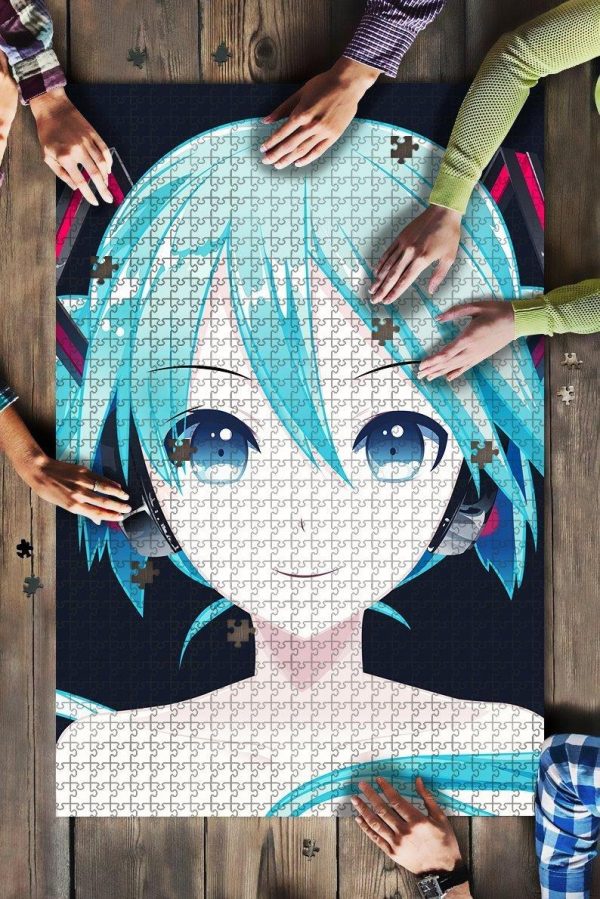 Hatsune Miku Anime Girl Hd Jigsaw Puzzle Set