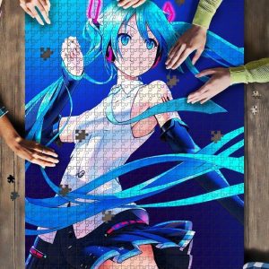 Hatsune Miku Anime Girl Vocaloid Long Hair Jigsaw Puzzle Set