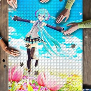 Hatsune Miku Flowers Tulips Jigsaw Puzzle Set