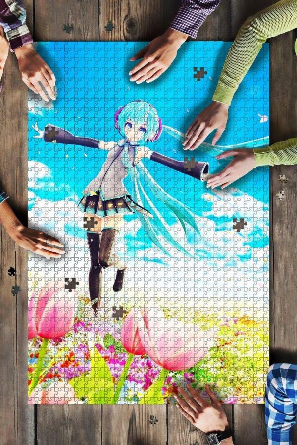 Hatsune Miku Flowers Tulips Jigsaw Puzzle Set