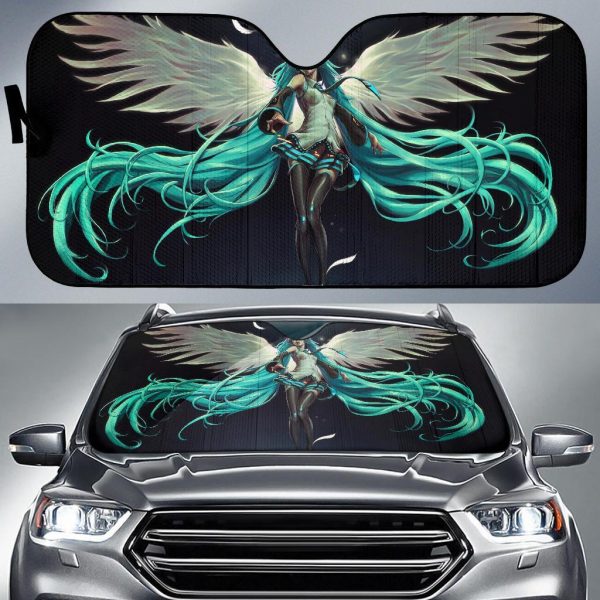 Hatsune Miku Goddes Angel Artwork Car Auto Sun Shade