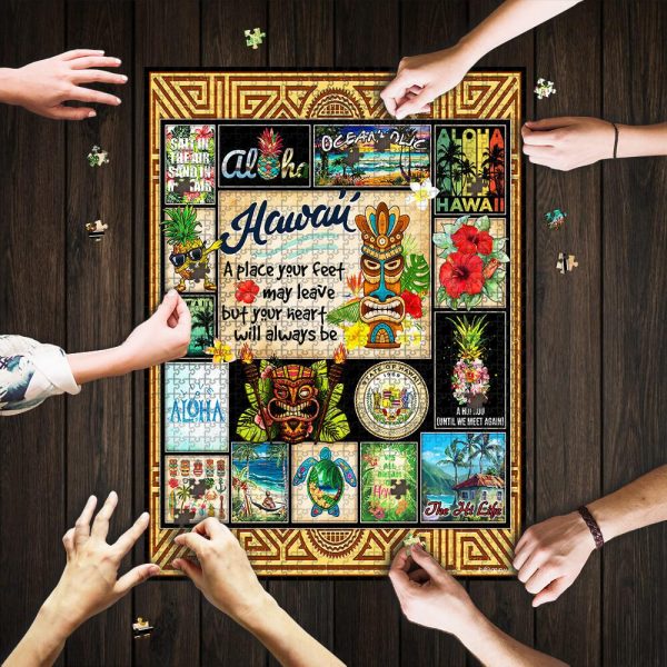 Hawaii Aloha Jigsaw Puzzle Set