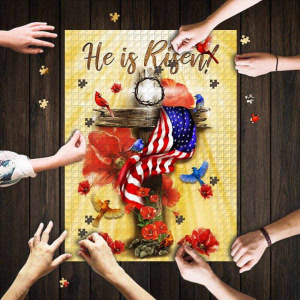 He Is Risen Jesus Jigsaw Puzzle Set