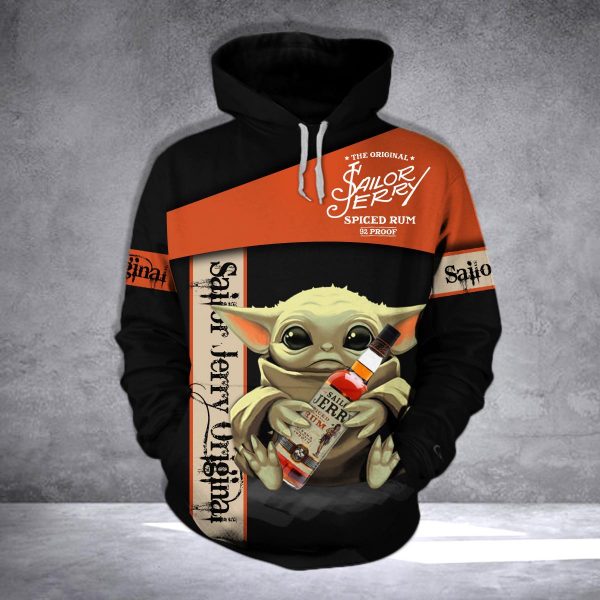 Hedradura Tequila Baby Yoda 3D Printed Hoodie/Zipper Hoodie