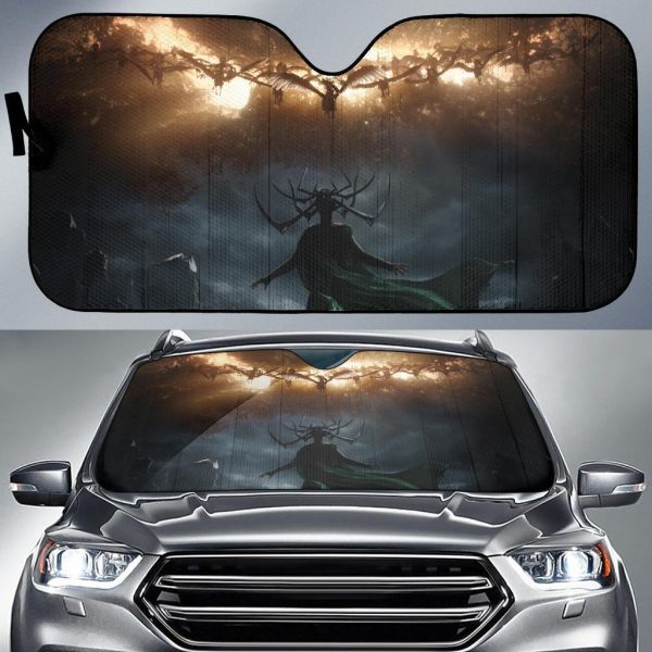 Hela Vs Valkyries Car Auto Sun Shade