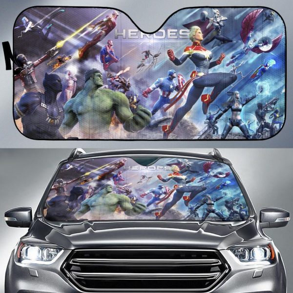 Heroes Marvel Movie Car Auto Sun Shade