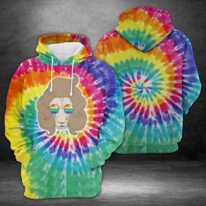 Hippie Lion Tie Dye 3D Printed Hoodie/Zipper Hoodie