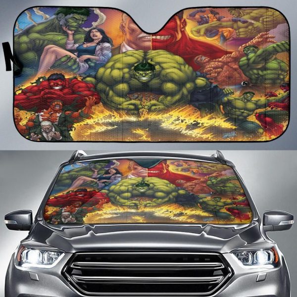 Hulk Smash Car Auto Sun Shade