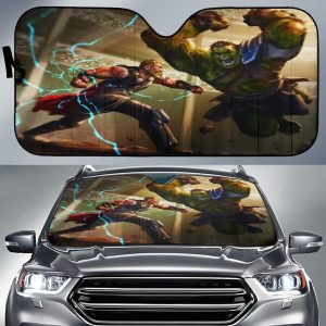 Hulk Vs Thor Car Auto Sun Shade