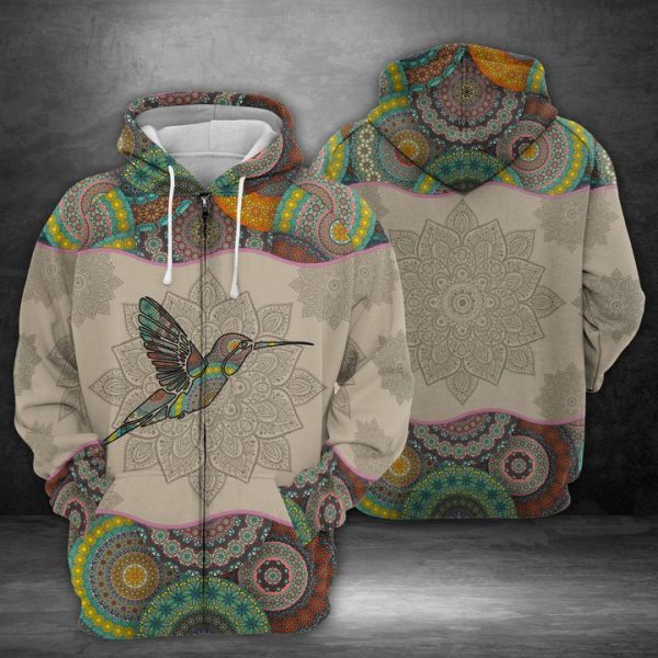 Hummingbird 3D Printed Hoodie/Zipper Hoodie