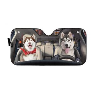 Husky Dog Car Auto Sun Shade