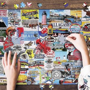 I Love Maine Jigsaw Puzzle Set