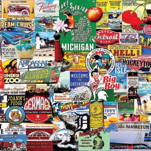 I Love Michigan Jigsaw Puzzle Set