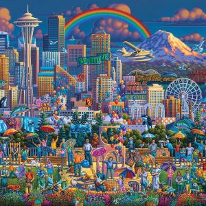 I Love Seattle Jigsaw Puzzle Set