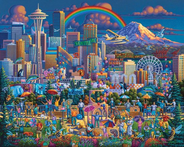 I Love Seattle Jigsaw Puzzle Set