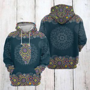 Illinois Mandala 3D Printed Hoodie/Zipper Hoodie