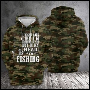 Im Fishing Camo 3D Printed Hoodie/Zipper Hoodie