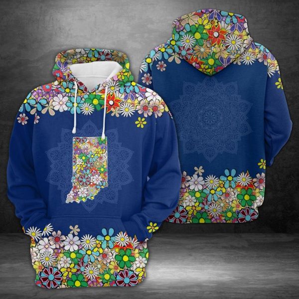 Indiana Flower 3D Printed Hoodie/Zipper Hoodie