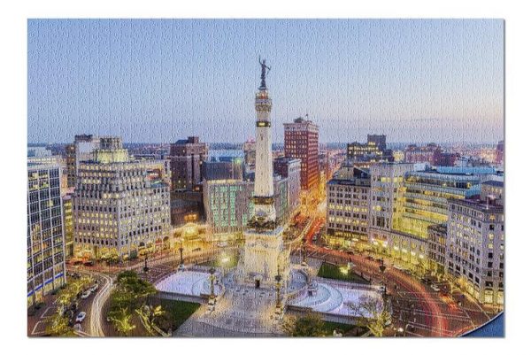 Indianapolis Buildings And Park Jigsaw Puzzle Set